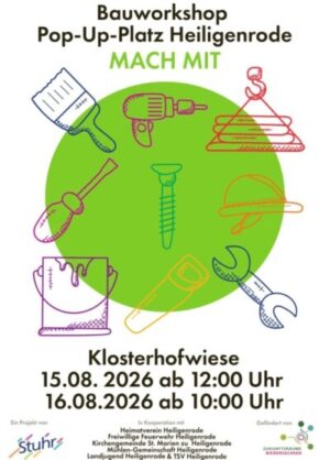 Pop-Up-Platz Bauworkshop Tag 1