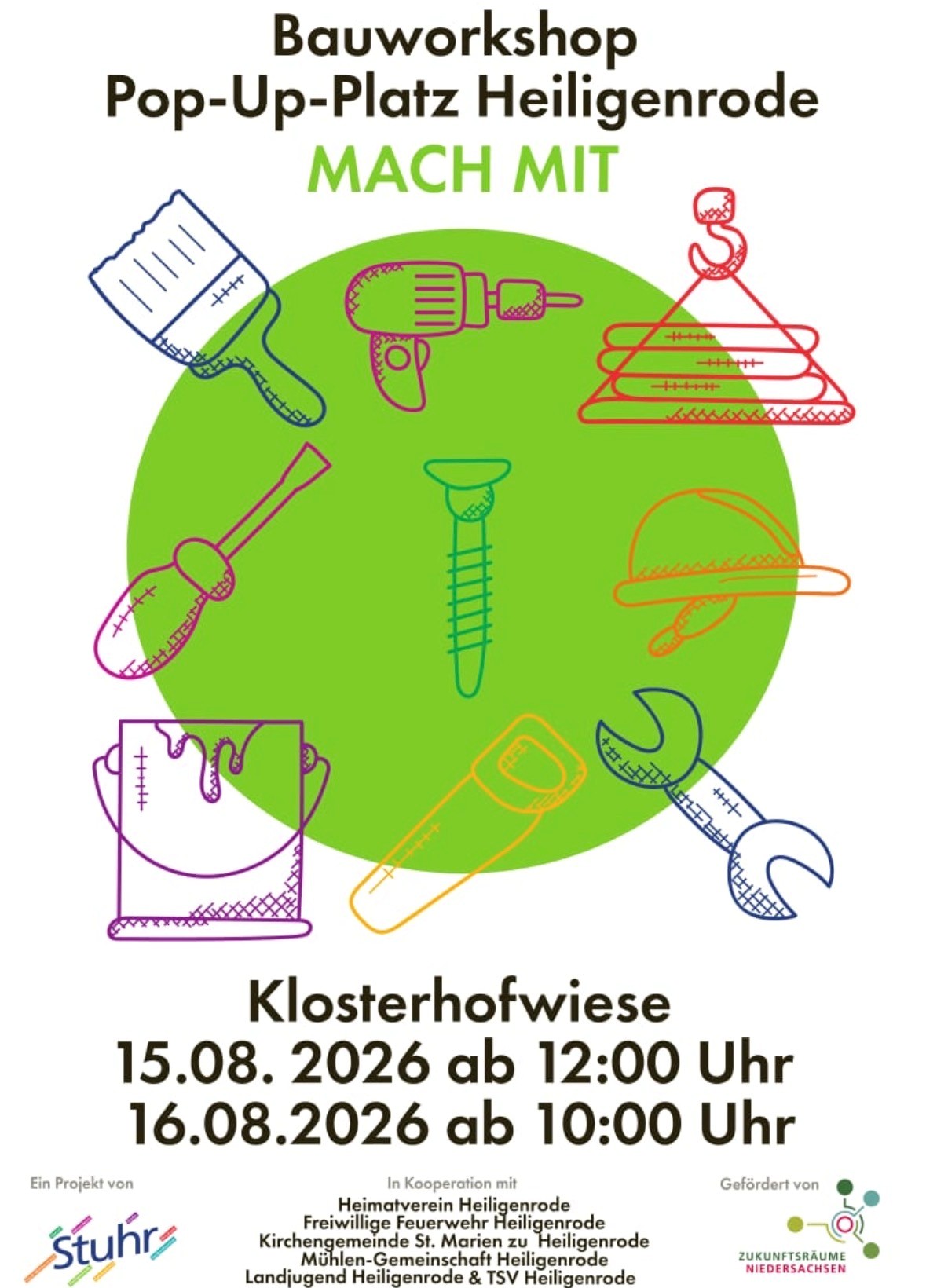 Pop-Up-Platz Bauworkshop Tag 1